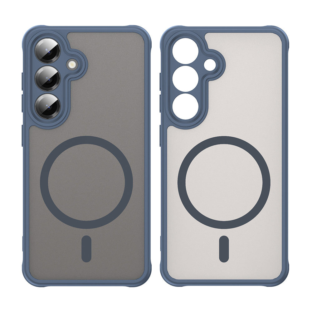 Custodia MagSafe per Samsung Galaxy S24+ S926, Techsuit, HaloFrost II, Blu Navy