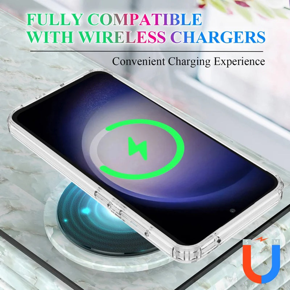 Custodia MagSafe per Samsung Galaxy S24+ S926, Techsuit, Pro, Trasparente