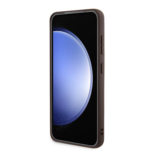 Custodia MagSafe per Samsung Galaxy S24 S921, Guess, 4G Collection, Marrone