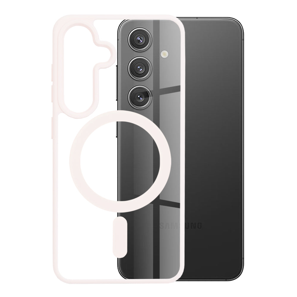 Custodia MagSafe per Samsung Galaxy S24 S921, Techsuit, Pro, Rosa
