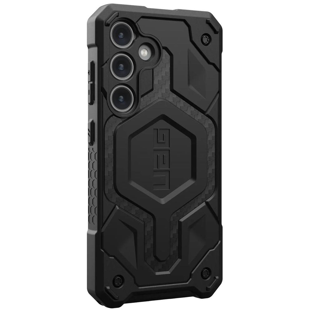 Custodia MagSafe per Samsung Galaxy S24 S921, Urban Armor Gear, Monarch Pro Carbon, Nera