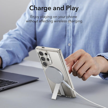 Custodia MagSafe per Samsung Galaxy S24 Ultra S928, ESR, Boost Flickstand, Trasparente