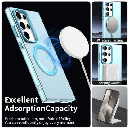 Custodia MagSafe per Samsung Galaxy S24 Ultra S928, Techsuit, CandyCase, Blu