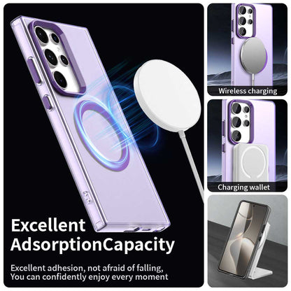 Custodia MagSafe per Samsung Galaxy S24 Ultra S928, Techsuit, CandyCase, Viola