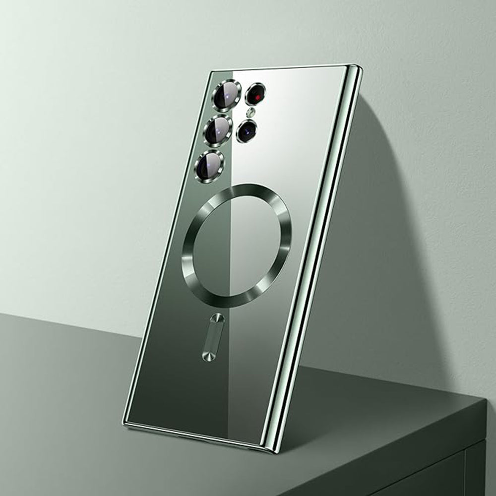 MagSafe Case for Samsung Galaxy S24 Ultra S928, Techsuit, Luxury Crystal, Black