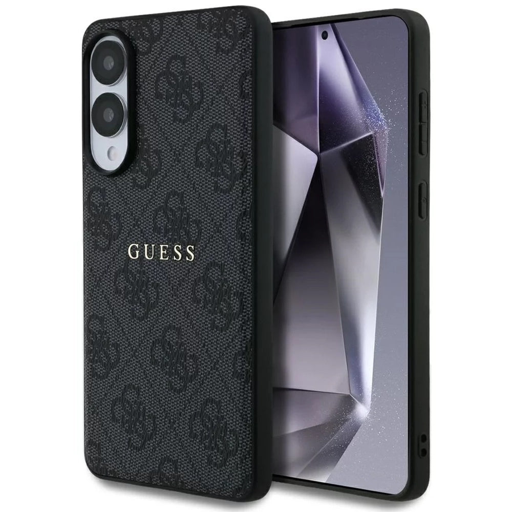 MagSafe Case for Samsung Galaxy S25 Edge S937, Guess, 4G Ring Classic Logo, Black