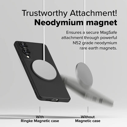 Custodia MagSafe per Samsung Galaxy S25 Edge S937, Ringke, Onyx, Nera