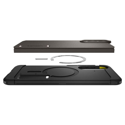 Custodia MagSafe per Samsung Galaxy S25 Edge S937, Spigen, Tough Armor, Grigio ACS09423