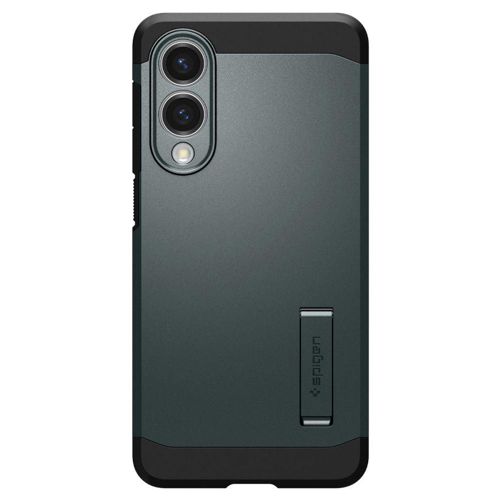 Custodia MagSafe per Samsung Galaxy S25 Edge S937, Spigen, Tough Armor, Verde ACS09424