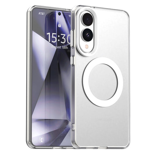 Custodia MagSafe per Samsung Galaxy S25 Edge S937, Techsuit, CandyCase, Bianca