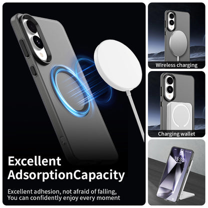 Custodia MagSafe per Samsung Galaxy S25 Edge S937, Techsuit, CandyCase, Nera