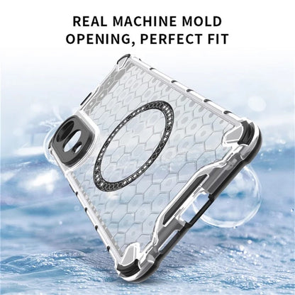 Custodia MagSafe per Samsung Galaxy S25 Edge S937, Techsuit, HoneyComb Shield, Bianca