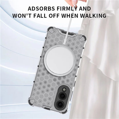 Custodia MagSafe per Samsung Galaxy S25 Edge S937, Techsuit, HoneyComb Shield, Bianca