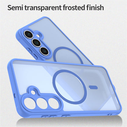 Custodia MagSafe per Samsung Galaxy S25 FE, Techsuit, HaloFrost II, Blu