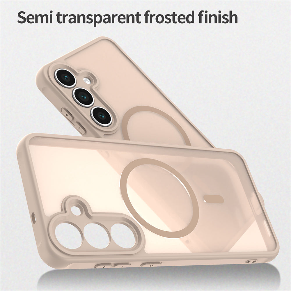 Custodia MagSafe per Samsung Galaxy S25 FE, Techsuit, HaloFrost II, Dorata