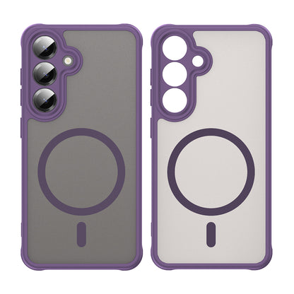 Custodia MagSafe per Samsung Galaxy S25 FE, Techsuit, HaloFrost II, Viola