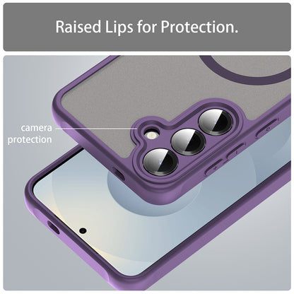 Custodia MagSafe per Samsung Galaxy S25 FE, Techsuit, HaloFrost II, Viola