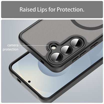 Custodia MagSafe per Samsung Galaxy S25 FE, Techsuit, HaloFrost II, Nera