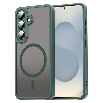 Custodia MagSafe per Samsung Galaxy S25 FE, Techsuit, HaloFrost II, Verde