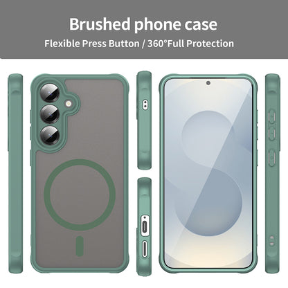 Custodia MagSafe per Samsung Galaxy S25 FE, Techsuit, HaloFrost II, Verde