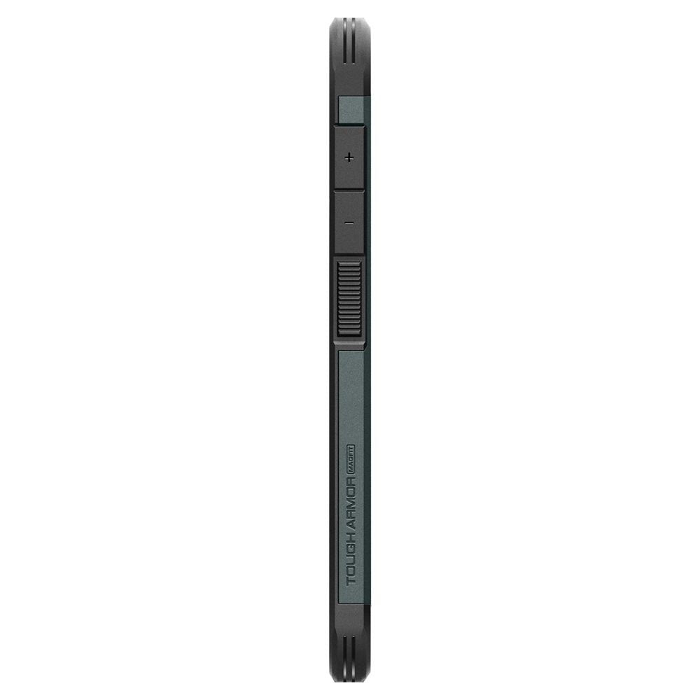 Custodia MagSafe per Samsung Galaxy S25+ S936, Spigen, Tough Armor, Verde ACS08989