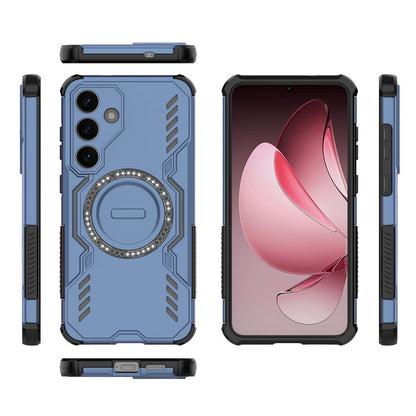 Custodia MagSafe per Samsung Galaxy S25+ S936, Techsuit, ArmorMag, Blu