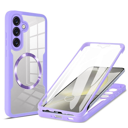 Custodia MagSafe per Samsung Galaxy S25+ S936, Techsuit, ColorVerse 360, Viola