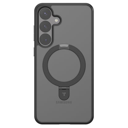 Custodia MagSafe per Samsung Galaxy S25+ S936, Torras, Ostand, Nera