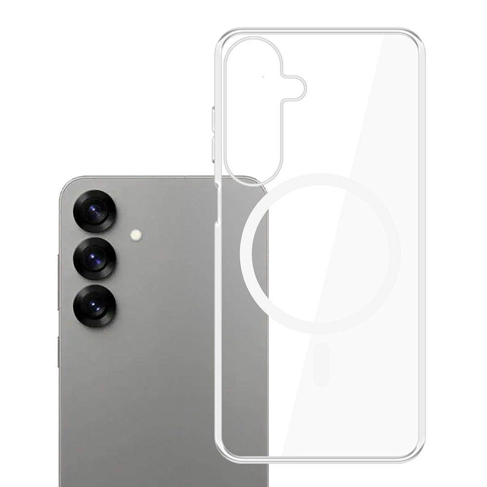 Custodia MagSafe per Samsung Galaxy S25 S931, 3MK, Clear MagCase, Trasparente