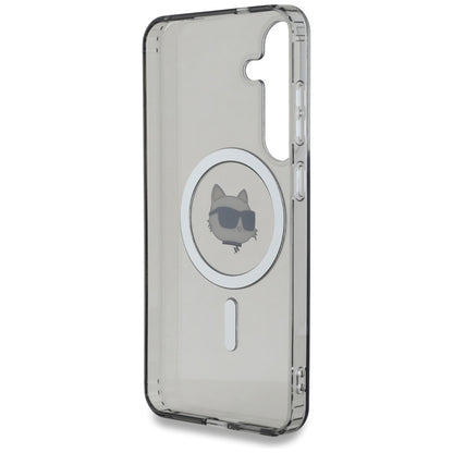 Custodia MagSafe per Samsung Galaxy S25 S931, Karl Lagerfeld, IML Choupette's Head, Nera