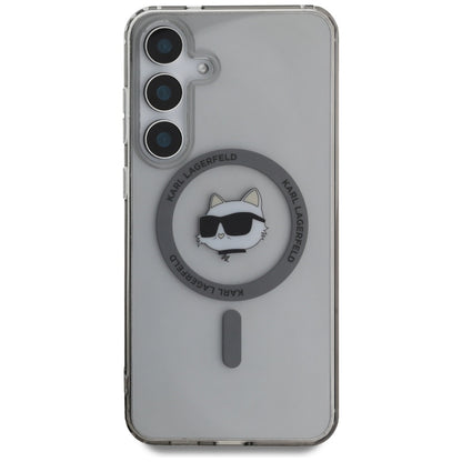 Custodia MagSafe per Samsung Galaxy S25 S931, Karl Lagerfeld, IML Choupette's Head, Nera
