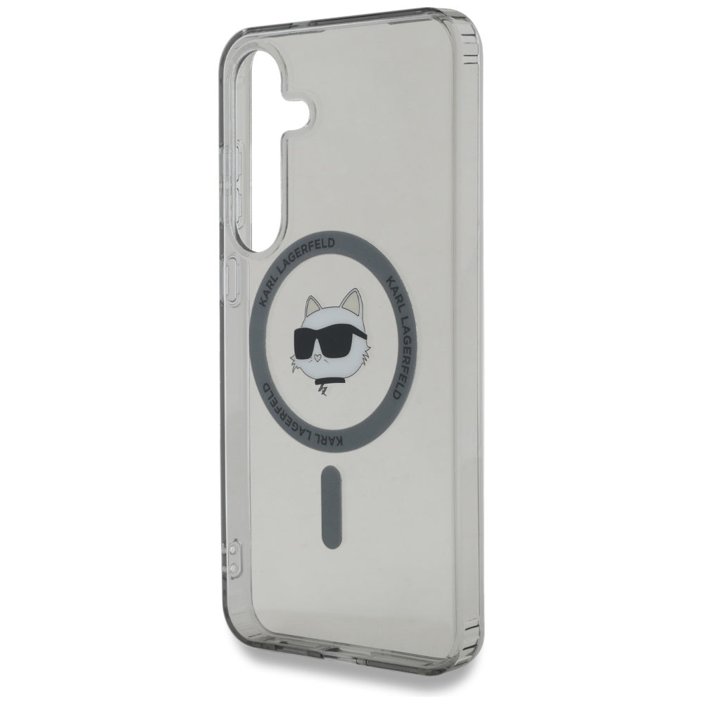 Custodia MagSafe per Samsung Galaxy S25 S931, Karl Lagerfeld, IML Choupette's Head, Nera