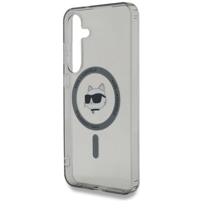 Custodia MagSafe per Samsung Galaxy S25 S931, Karl Lagerfeld, IML Choupette's Head, Nera