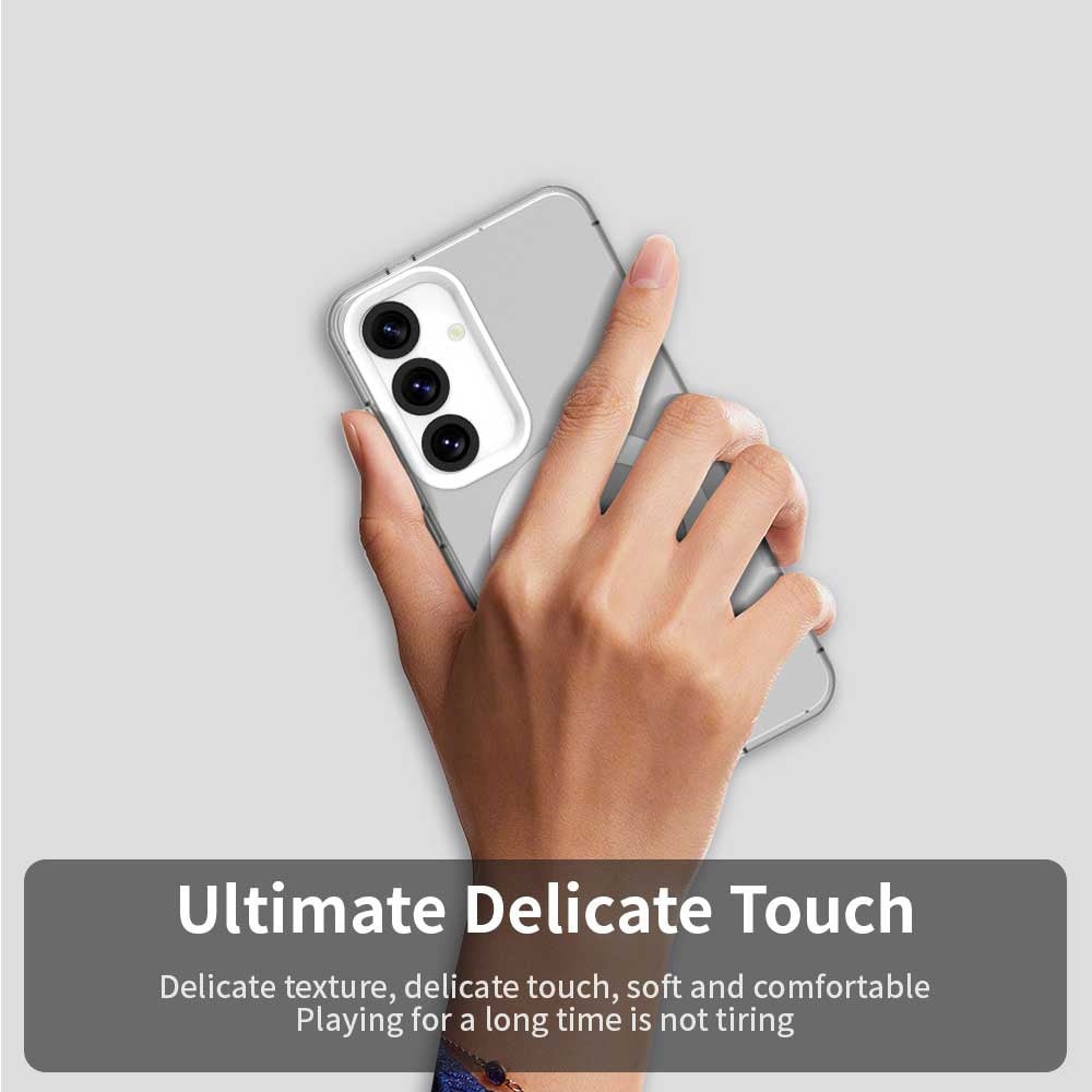 Custodia MagSafe per Samsung Galaxy S25 S931 / S24 S921, Techsuit, CandyCase, Bianca