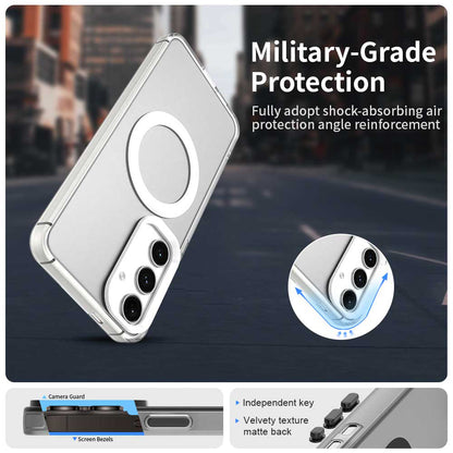 Custodia MagSafe per Samsung Galaxy S25 S931 / S24 S921, Techsuit, CandyCase, Bianca
