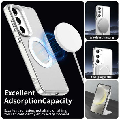 Custodia MagSafe per Samsung Galaxy S25 S931 / S24 S921, Techsuit, CandyCase, Bianca