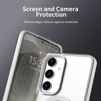 Custodia MagSafe per Samsung Galaxy S25 S931 / S24 S921, Techsuit, CandyCase, Bianca