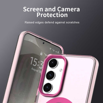 Custodia MagSafe per Samsung Galaxy S25 S931 / S24 S921, Techsuit, CandyCase, Rosa
