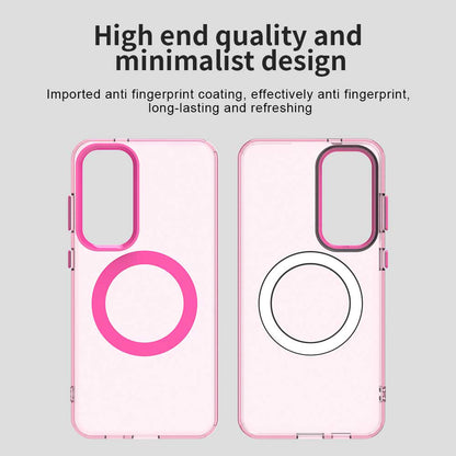 Custodia MagSafe per Samsung Galaxy S25 S931 / S24 S921, Techsuit, CandyCase, Rosa