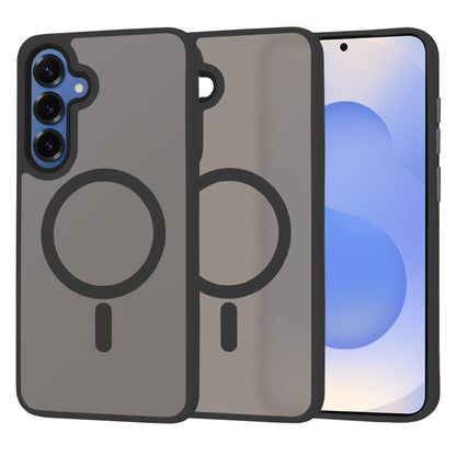 Custodia MagSafe per Samsung Galaxy S25 S931, Techsuit, HaloFrost, Nera