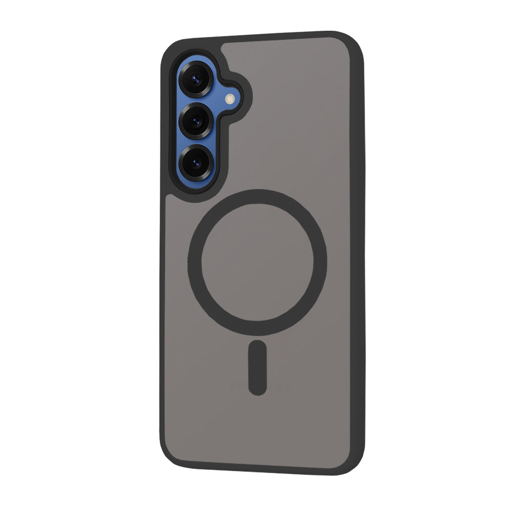 Custodia MagSafe per Samsung Galaxy S25 S931, Techsuit, HaloFrost, Nera