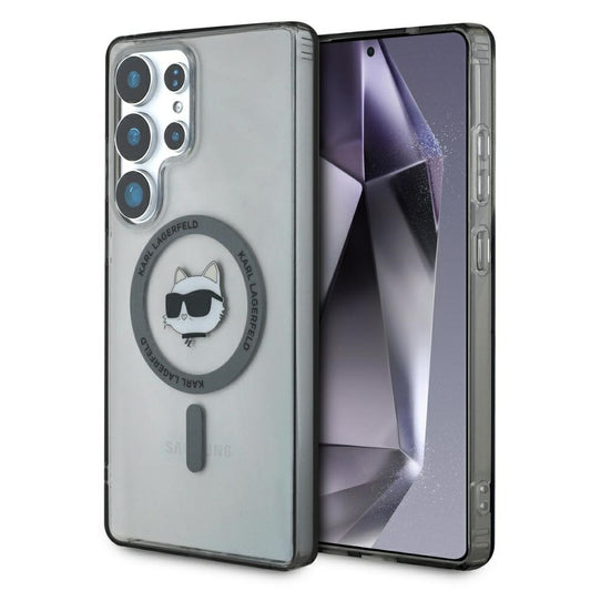 Custodia MagSafe per Samsung Galaxy S25 Ultra S938, Karl Lagerfeld, IML Choupette's Head, Nera