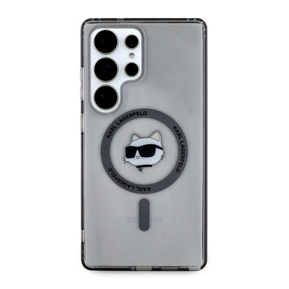Custodia MagSafe per Samsung Galaxy S25 Ultra S938, Karl Lagerfeld, IML Choupette's Head, Nera