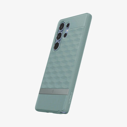 Custodia MagSafe per Samsung Galaxy S25 Ultra S938, Spigen, Caseology Parallax, Verde ACS09053
