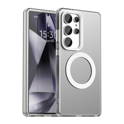 Custodia MagSafe per Samsung Galaxy S25 Ultra S938, Techsuit, CandyCase, Bianca