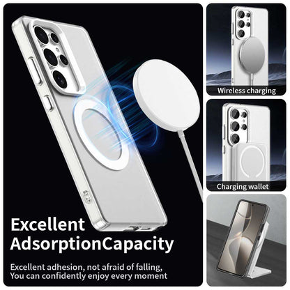 Custodia MagSafe per Samsung Galaxy S25 Ultra S938, Techsuit, CandyCase, Bianca