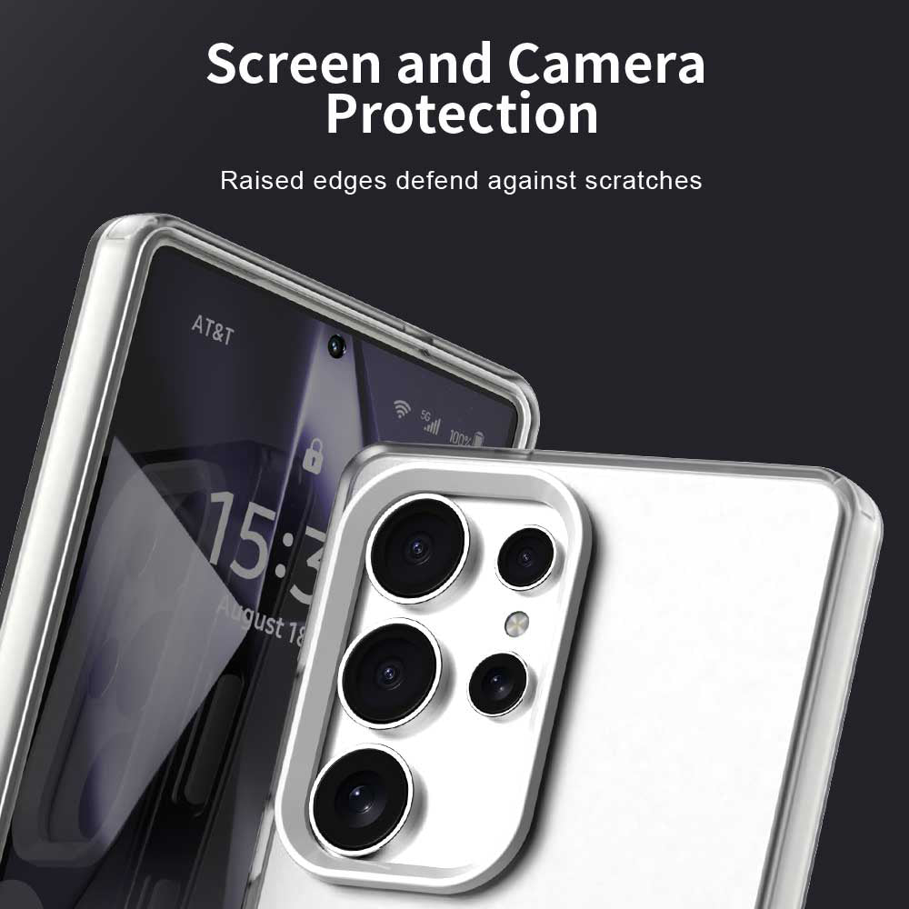 Custodia MagSafe per Samsung Galaxy S25 Ultra S938, Techsuit, CandyCase, Bianca
