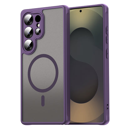 Custodia MagSafe per Samsung Galaxy S25 Ultra S938, Techsuit, HaloFrost II, Viola