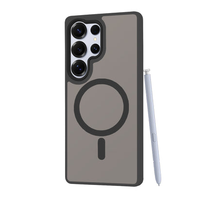 Custodia MagSafe per Samsung Galaxy S25 Ultra S938, Techsuit, HaloFrost, Nera