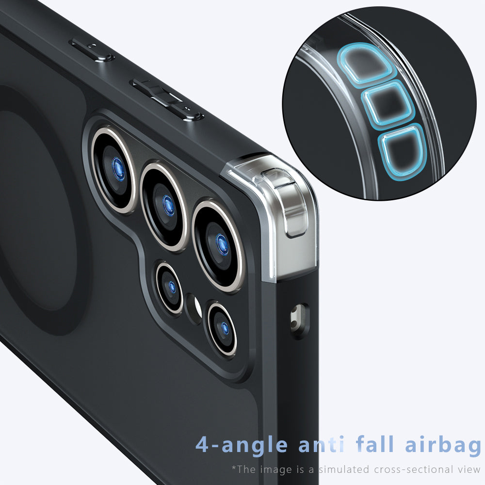 MagSafe Case for Samsung Galaxy S25 Ultra S938, Techsuit, PureFrost, Black